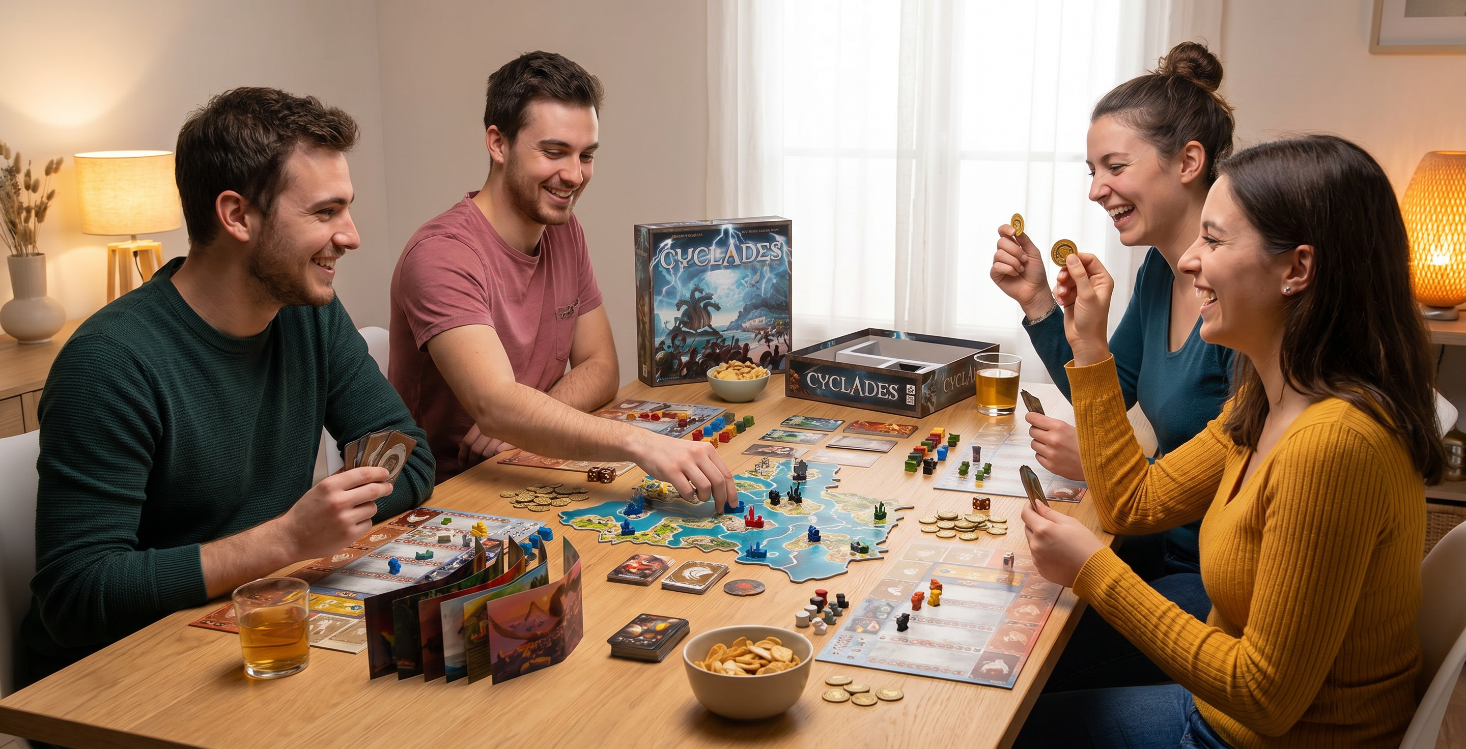 Board Game Extras — Premium collection of board games displayed on a wooden table